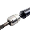 Rear Drive Shaft Center Support Bearing Replacement For Cadillac SRX 2010 To 2016, close-up of component with metal and shaft details.