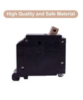 Side view of Two Pole 20 Amp Circuit Breaker Plug On Mount For Standard Miniature Panels With Thermal Magnetic Trip 10kA 120 240V