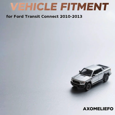 Vehicle fitment text and toy truck model for Transit Connect 2010-2013 fits Rear Wheel Hub Bearing Assembly Kit For Transit Connect 2010-2013 2 Pack Direct Replacement Wheel Hub Bearing Set With OE-Equivalent Quality, Durable Steel Build, Easy Install, Smooth Operation.