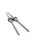 Awesome SFU1604 Rolled Ball Screw C7 Grade Single Nut Linear Guide 550mm Long with two precision threaded shafts.