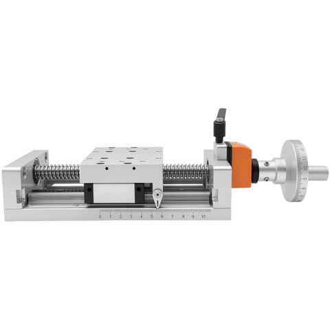 Manual Linear Stage Sliding Table With Digital Readout Z Axis T Type Screw Double Rail 12 Inch Stroke 300mm Travel Heavy Duty
