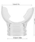 Clear PVC Scuba Diving Mouthpiece Replacement For Snorkels, Comfortable Fit And Durable Underwater Breathing Mouth Guard