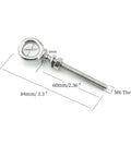 Stainless Steel Eye Bolt Set Heavy Duty Eye Bolts With Nuts And Washers M6 X 1mm Thread 6mm By 60mm 10Pcs Built To Last