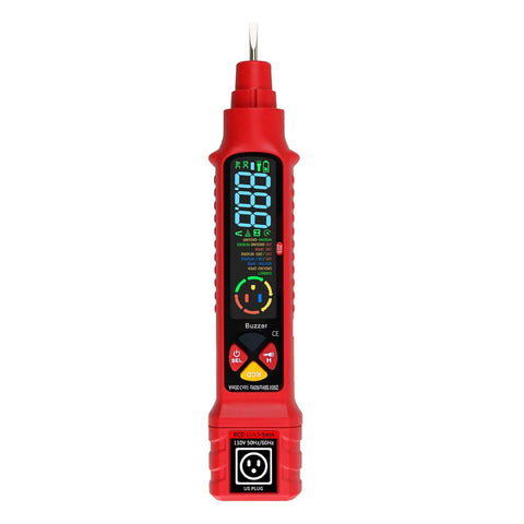 Non Contact Voltage Tester With LCD Display And Bright Flashlight, Dual Range 2 To 440 Volts AC 50 Hz To 60 Hz Live And Neutral Wire Detection