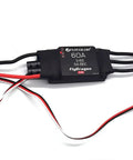 60A RC ESC For Drones And Planes 3S To 6S With Adjustable 5V 6V 7.4V BEC 5A XT60 Leads 3.5mm Bullet Plugs Brushless Motor Speed Controller For Airframes