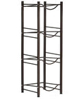 Heavy Duty 4 Tier 5 Gallon Water Jug Rack Stand for Home Office Pantry Steel Water Bottle Holder Dark Brown Finish Rustproof and Easy Assembly No Tools Required