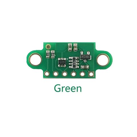 Tight Build ToF Laser Rangefinder Module For Makers And Techies Rock Solid 940nm Infrared Distance Sensor Plug And Go I2C Digital Breakout Board with green PCB.