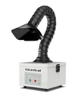 Top Shelf Solder Fume Extractor With Dual Layer Activated Carbon Filter Kicks Toxic Shop Smoke Right Out Brings Legit Clean Air And Zero Noise To Welding Marking Engraving Setup with flexible arm and control panel.