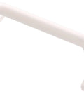 White Sash Lift Handle 4 Inch Durable Rust Resistant Steel Replacement Hardware For Windows And Cabinets With Easy Grip Design