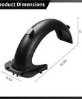 Rear Fender Mudguard For Segway Ninebot Max G30 Electric Scooter Durable Plastic Replacement Part That Keeps You Clean From Mud And Water On Wet Rides No More Mud Splashes Easy Install Repair Accessory showing dimensions 5.3 x 4.7 x 11.8 inches