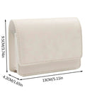 Durable PU Leather Golf Rangefinder Case with Belt Clip and Soft Inner Lining Waterproof Shockproof Carry Bag in White