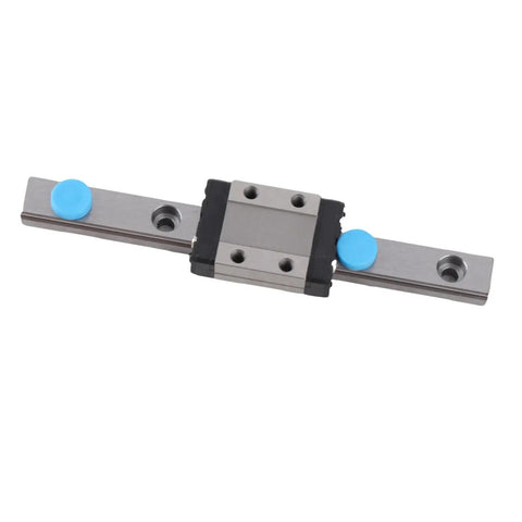 LML9B Miniature Linear Guide Rail 9mm Width with Slide Block, showing compact linear motion rail for precision equipment.