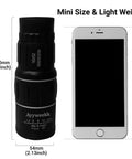 16x52 High Power HD Monocular For Adults With Crystal Clear Optics next to smartphone for size comparison