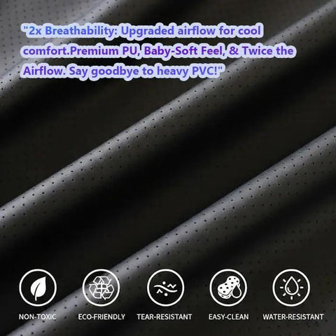 Close-up of breathable, eco-friendly PU material of Bedside Grounding Mat For Sleep And Deep Relaxation No Electricity Needed.