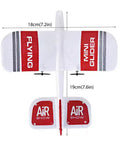 Top view of KF606 RC Plane For Newbies With Three Batteries 2 4 GHz Remote Control Airplane EPP Foam Fixed Wing Glider
