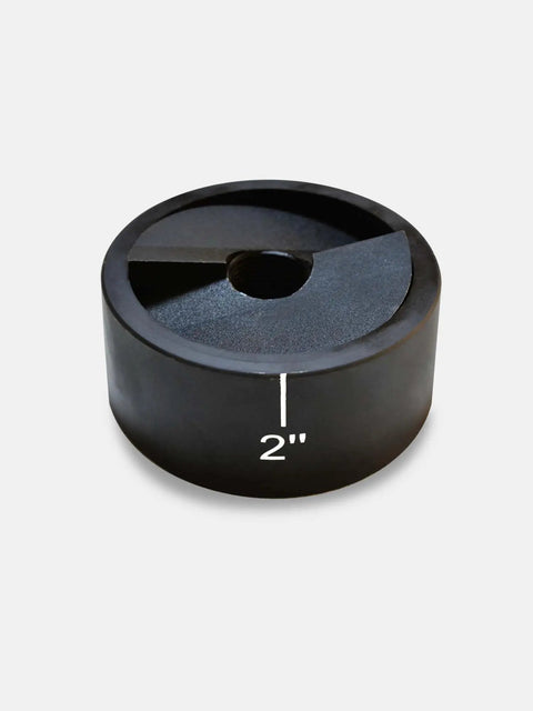 2 Inch Conduit Punch and Die Set for Hydraulic Knockout Driver, showing 2.42 Inch Actual Hole Size, laser alignment marks visible