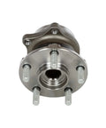 Front view of Front And Rear Wheel Hub Bearing Assemblies With ABS Replacement For 2010 2014 Subaru Outback And 2010 2014 Subaru Legacy 4 Piece Set Improved Braking Quiet Ride Smooth Spin And Precise Fit showing 5-lug design.