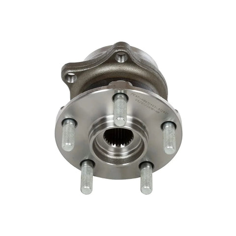 Front view of Front And Rear Wheel Hub Bearing Assemblies With ABS Replacement For 2010 2014 Subaru Outback And 2010 2014 Subaru Legacy 4 Piece Set Improved Braking Quiet Ride Smooth Spin And Precise Fit showing 5-lug design.