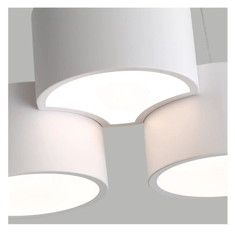 Modern Pendant Light for Kitchen Living Room Suspension 220V Home LED Pendant Lamp for Dining Room Office - white 3-head design