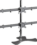 Rock Solid Six Monitor Desk Mount Bracket Full Articulation Arm holds 15 to 27 inch screens with heavy-duty steel design.