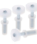 Heavy Duty 4 Pack Bi Fold Door Top Guide Wheel Hardware Kit for Smooth Sliding Closet System replacement parts, includes durable plastic wheels.