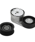 Must-Have Drive Belt Tensioner And Idler Pulley Kit That Fits Ram Caravan 2011 To 2019 With 3.6L V6 Engine Swapping Out OEM Parts Like 39282 And 38082 Smoothly - close-up view of components.