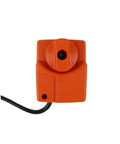 Bulletproof Rotary Actuator Delivering Killer 2Nm Torque And Slick Three Point Floating Control For Hvac Valves And Damper Linkages AC230V Line Voltage Dead Simple Hookup in orange with rotating knob