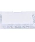 100Pcs Cotter Pins Assortment Kit With Storage Box Carbon Steel Split Pin Clips For Automotive Tractor Hitch And Machinery Fastening Needs Heavy Duty Garage Ready Must Have clear box with assorted cotter pins