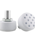 Beefy Adjustable Rubber Toe Stops For Roller Skates And Quad Skates Non Marking Durable Brake Block Stoppers 14 mm Bolt With 26 mm Rod Easy Install White Now