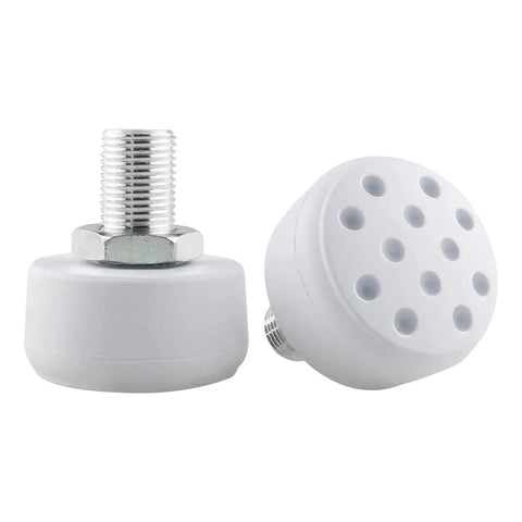 Beefy Adjustable Rubber Toe Stops For Roller Skates And Quad Skates Non Marking Durable Brake Block Stoppers 14 mm Bolt With 26 mm Rod Easy Install White Now
