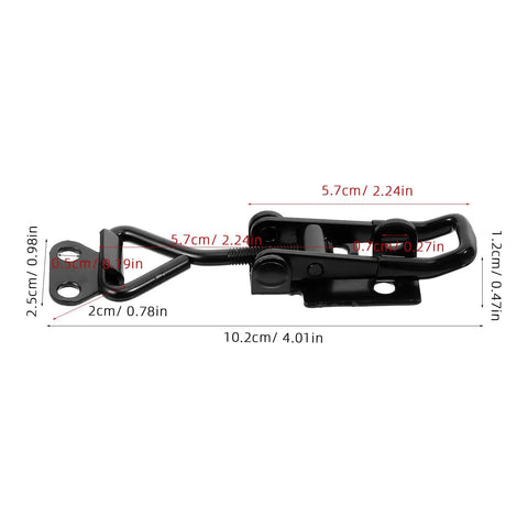 Heavy Duty Stainless Steel Toggle Latch Clamps With Adjustable Quick Release Buckles For Toolbox And Trunk Lightweight Portable