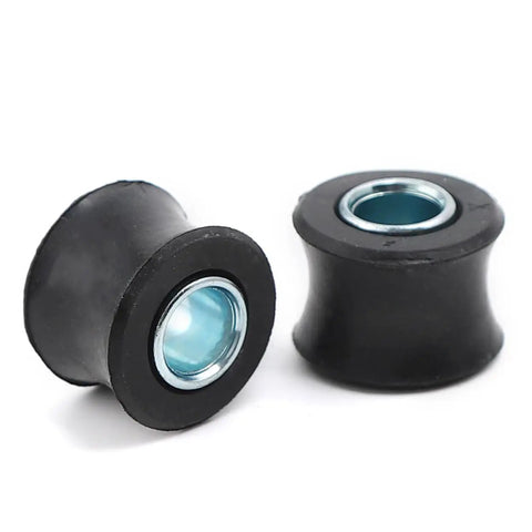 4Pcs 10mm Rear Shock Absorbing Suspension Bushing Set Rubber For Most Motorcycles Scooters ATVs UTVs Go Karts Black High Elasticity