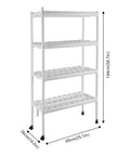 4 Tier Indoor And Outdoor Hydroponic Grow Rack With 12 Pipes And 108 Plant Sites, A Mobile Slick Soilless Cultivation System For Home Growers