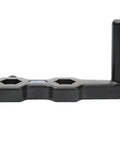 Dual Position Quick Release Vise Handle, Heavy Duty Aluminum Speed Grip For 3/4 Hex Mill Machines, side view with hex openings.