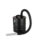Universal 20L Cyclone Dust Collection Barrel 12x15inch with hose for vacuum system, durable black metal construction.