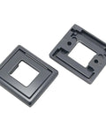 Sleek Square Hollow Drawer Pull Handles Set In Black Recessed Flat Knob With 32mm Center Hole Zinc Alloy Hidden Flip Door Hardware