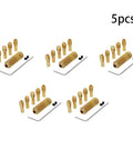 Pro Level Brass Collet Bits For Dremel Rotary Tools 5 Piece Set with heat treated copper grip and accessories.