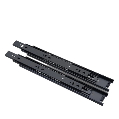 Heavy Duty Drawer Rails With Smooth Glide Steel 3 Way Slide System For Full Extension Three Section Drawers 8 To 22 Inch Adjustable