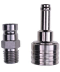 Outboard Fuel Tank Connector And Plug Kit Five Sixteenths Inch Brass Fittings Female And Male Durable Plated Gas Line Adapters
