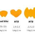 Tubeless Tire Liner And Rim Protector For Mountain And Road Bikes, Explosion Proof Vacuum Tire Liner size comparison for road and MTB