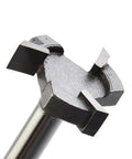 Close-up of Beefy Carbide Tipped CNC Spoilboard Surfacing Router Bit With One Quarter Inch Shank for Fly Cutter Slab Flattening Leveler
