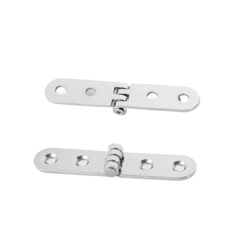 Two Piece 180 Degree Foldable Flap Hinges Screw On With Round Corner For Sewing Machine Cabinet DIY Woodworking Hardware In Black Stainless Steel