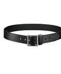 Garrison 1.5 Inch Genuine Leather Belt For Men Black Leather With Chrome Buckle American Made Built To Last Everyday Wear Top Grain Leather Drum Dyed For Scratch Resistance