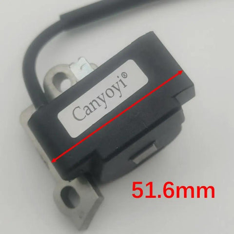 Plug And Play CDI Module Ignition Coils Replacement For Hilti DSH 700X And 900X Gas Cutoff Saw close-up, 51.6mm measurement