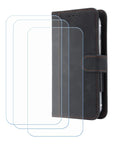 Slick Black Snap-On Cover For Danew Trace T-One Plus Three HD Tempered Glass Screen Protectors, 5 5 inch case with protective sheets.