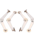 Two Piece Adjustable Cabinet Hinge Set For Heavy Duty Doors Lift Support With Quiet Smooth Operation Zinc Alloy Construction
