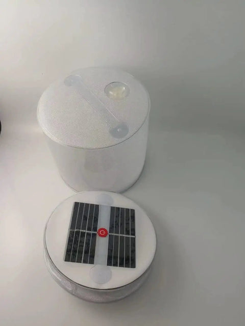 Inflatable Solar Lanterns 2 Pack For Camping Outdoor Use Waterproof Led Lights Rechargeable By Sun No Batteries Needed