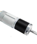 Beefy 100 kg cm High Torque Planetary Gear Motor for DC 12V and 24V Systems, 8mm Shaft, 296 RPM, compact design