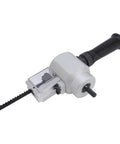 Leftwei Sheet Nibbler Cutter Drill Tool with black handle and rotating blade for cutting metal and wood.