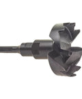 Three And Five Eighths Inch Self Feed Hole Saw Bit With Half Inch Shank And Three Milled Flats Built Tough For Fast Hole Cutting
